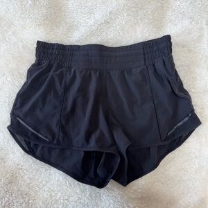 Lululemon Hotty Hot 2.5 inch High Rise Black Women's Athletic Shorts